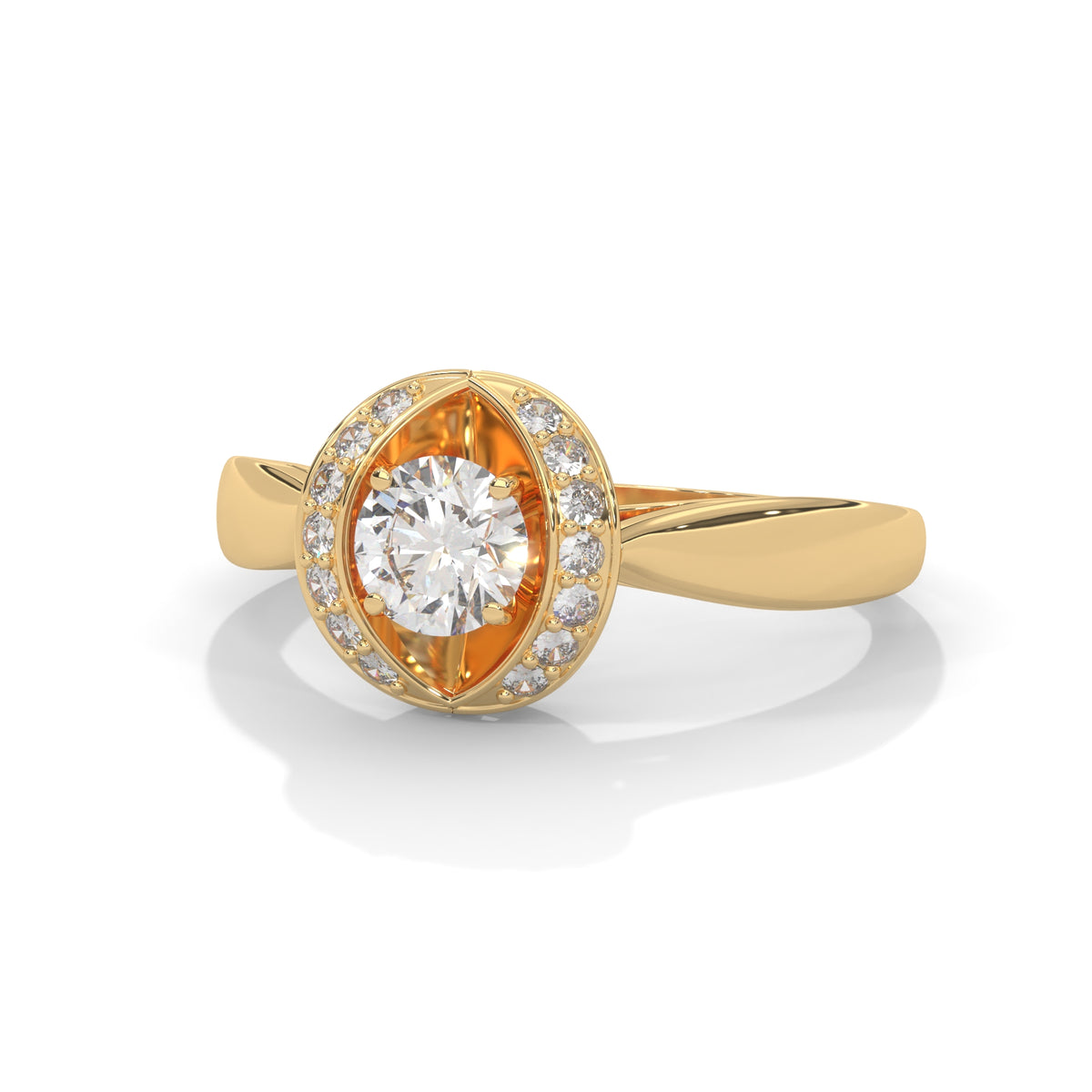 Celestial Embrace Halo Ring