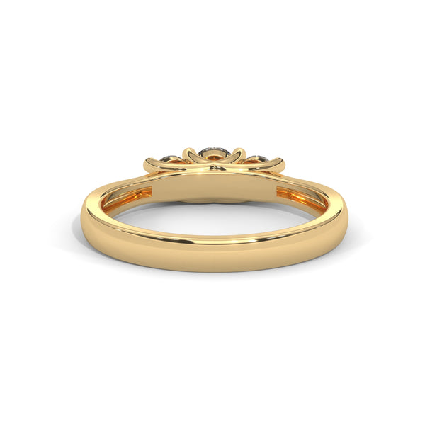 Celestial Trio Solitaire Ring