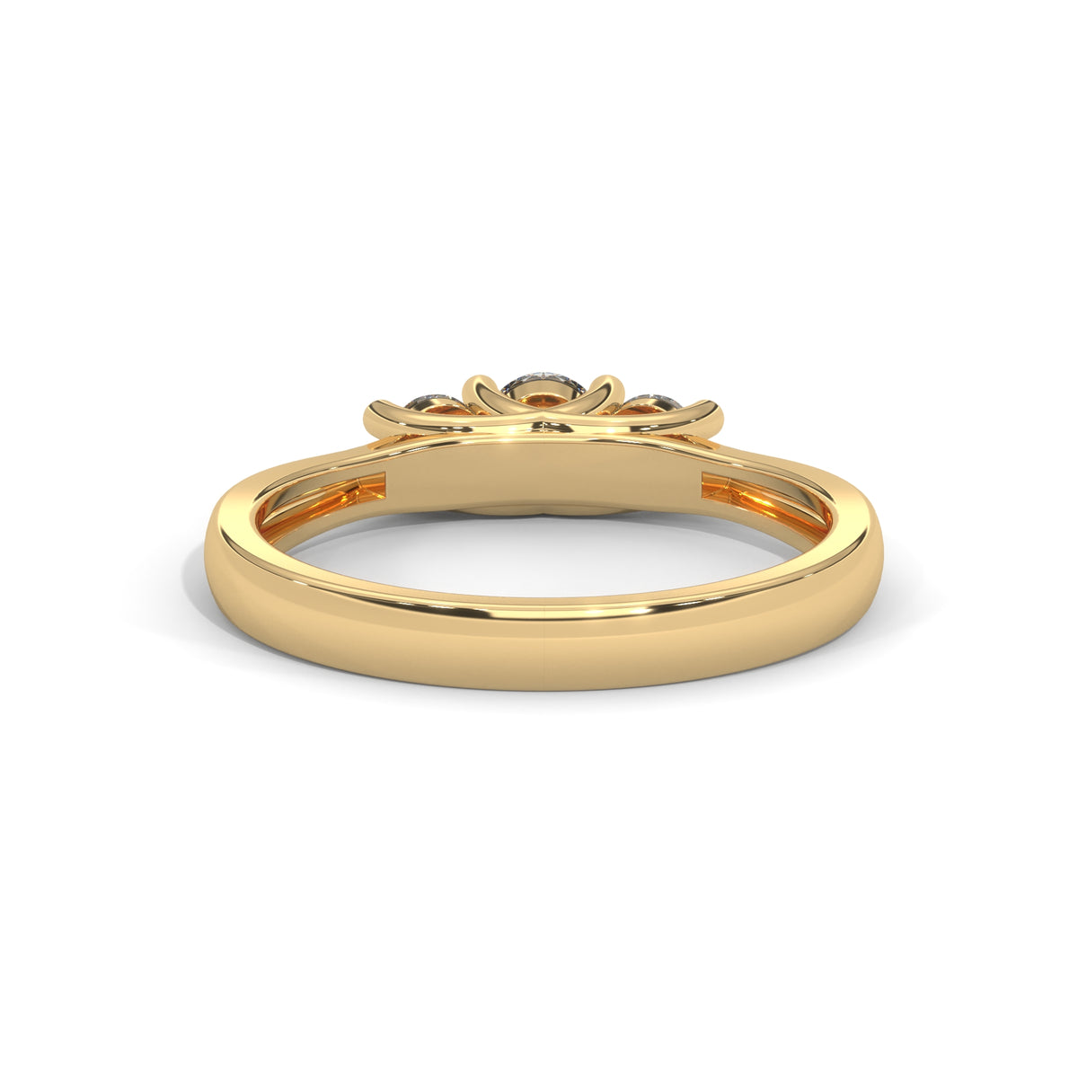 Celestial Trio Solitaire Ring