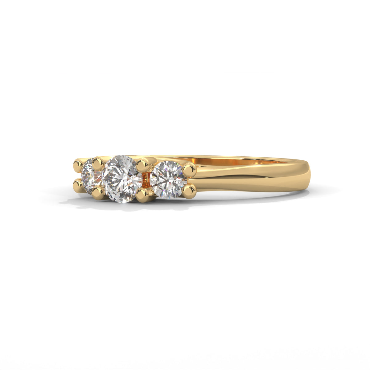 Celestial Trio Solitaire Ring