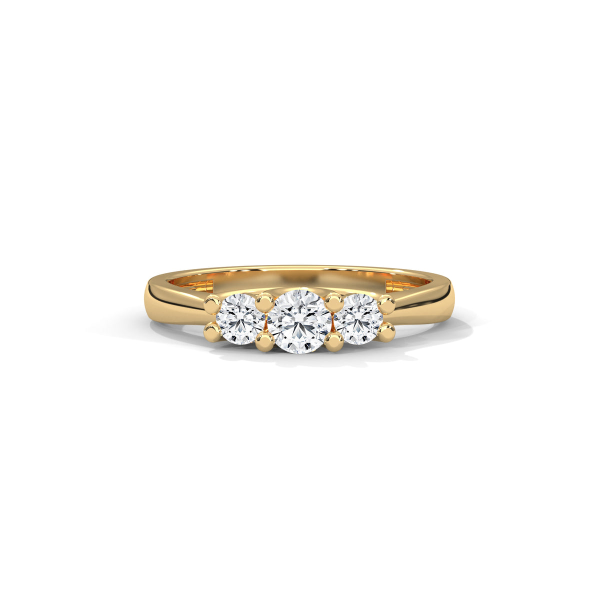 Celestial Trio Solitaire Ring