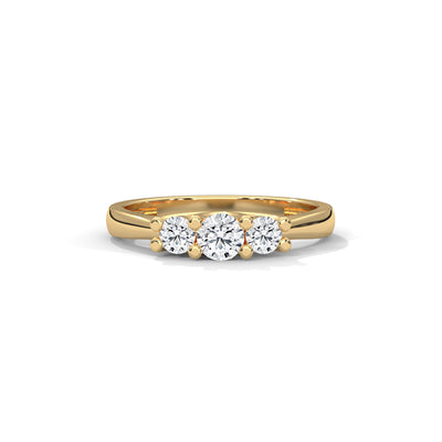 Celestial Trio Solitaire Ring — IGI Certified Diamond Jewellery | My Carat India
