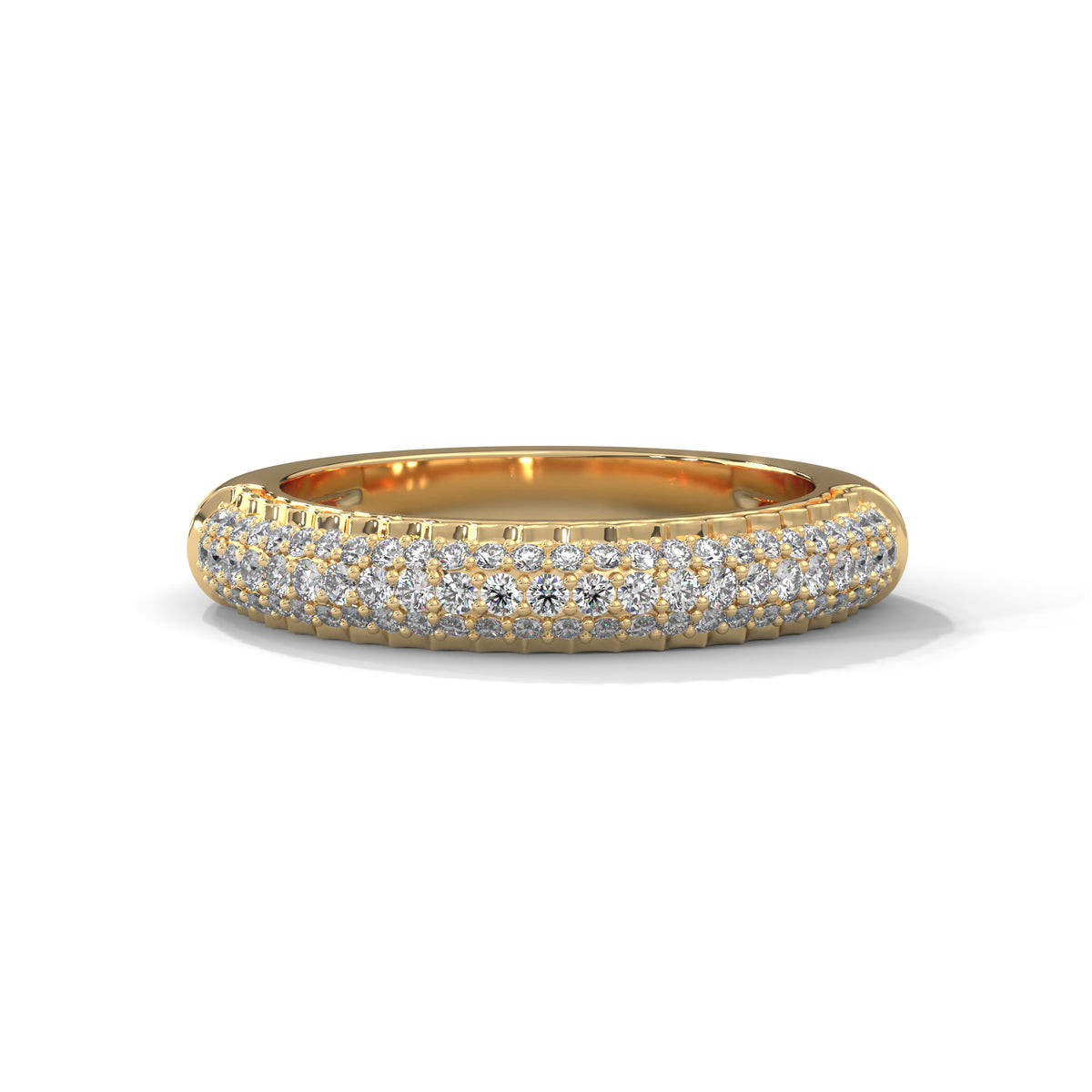 Pave Cascade Diamond Band Ring
