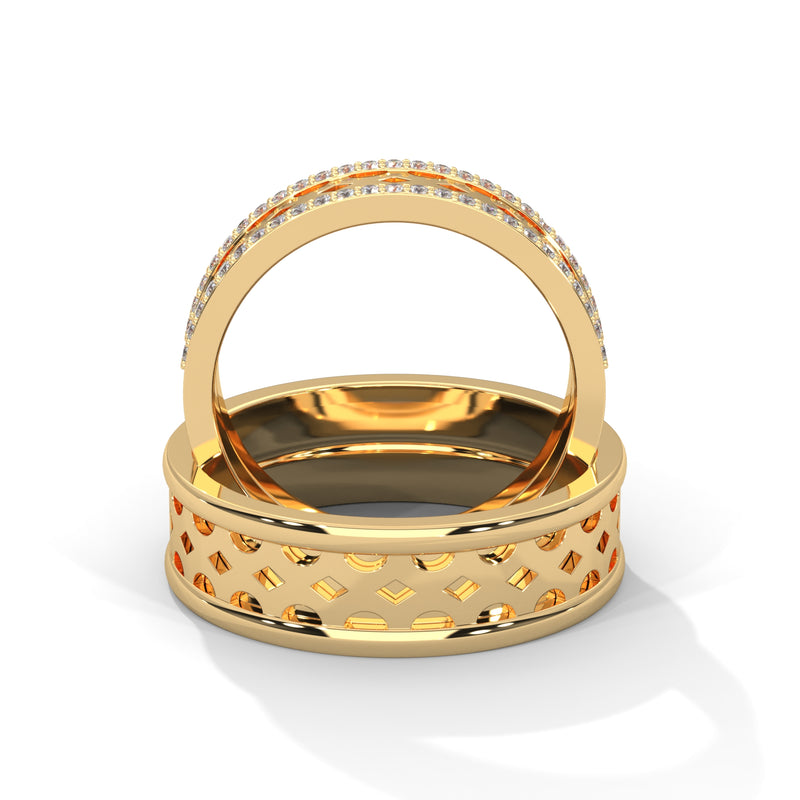 Lattice Filigree Eternity Band Ring
