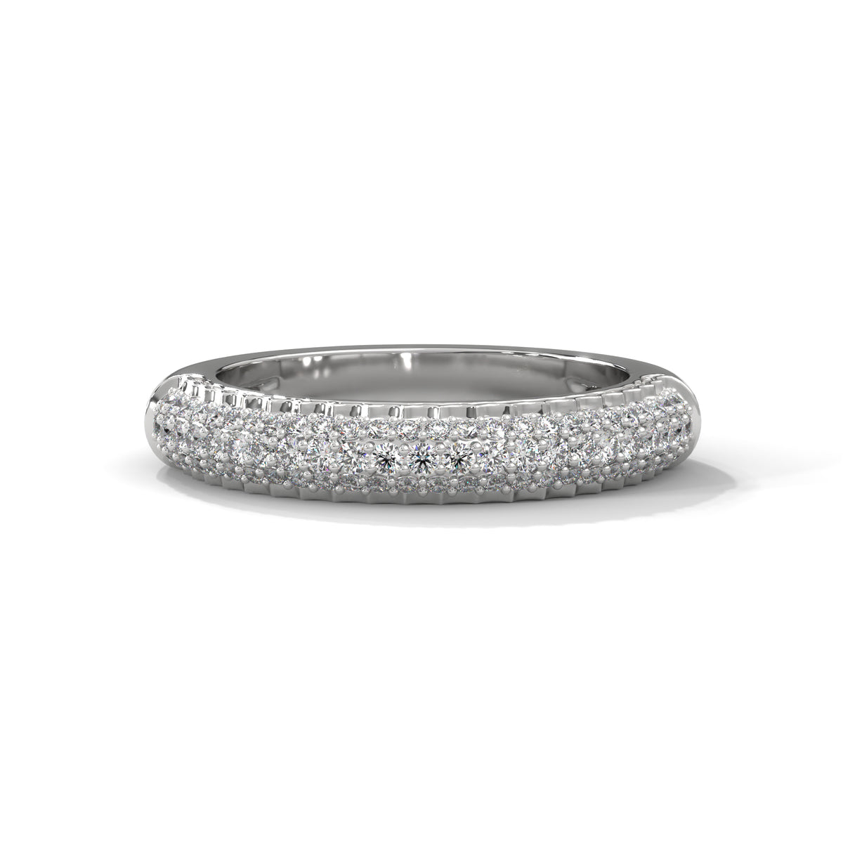 Pave Cascade Diamond Band Ring
