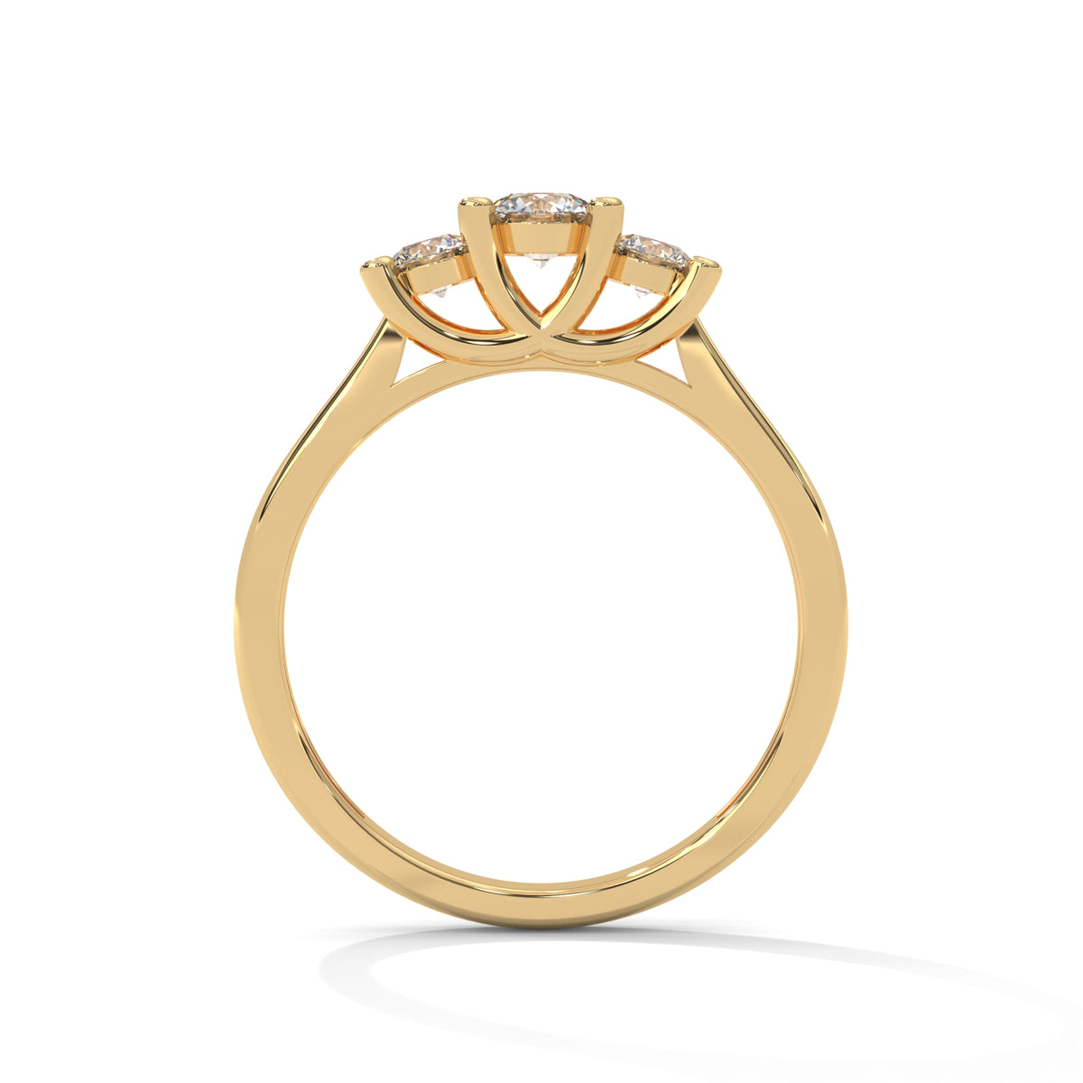 Celestial Trio Solitaire Ring