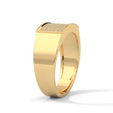 Bold Pavé Signet Ring