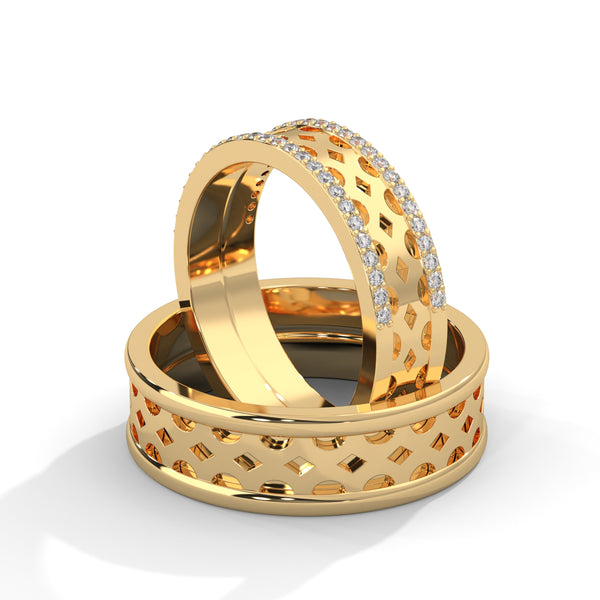 Lattice Cutwork Band Ring