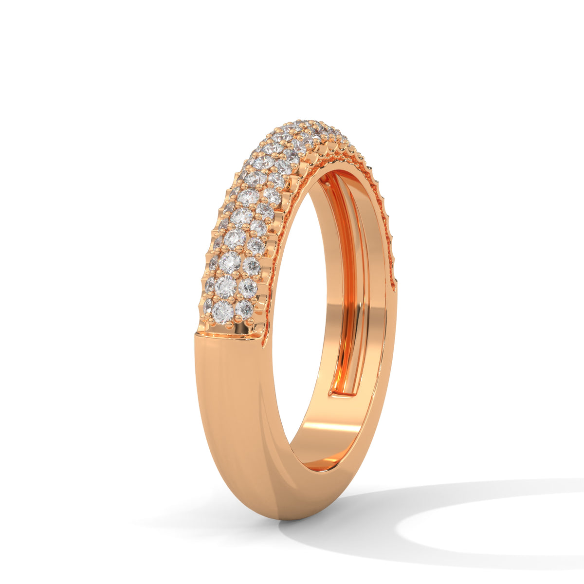 Pave Cascade Diamond Band Ring