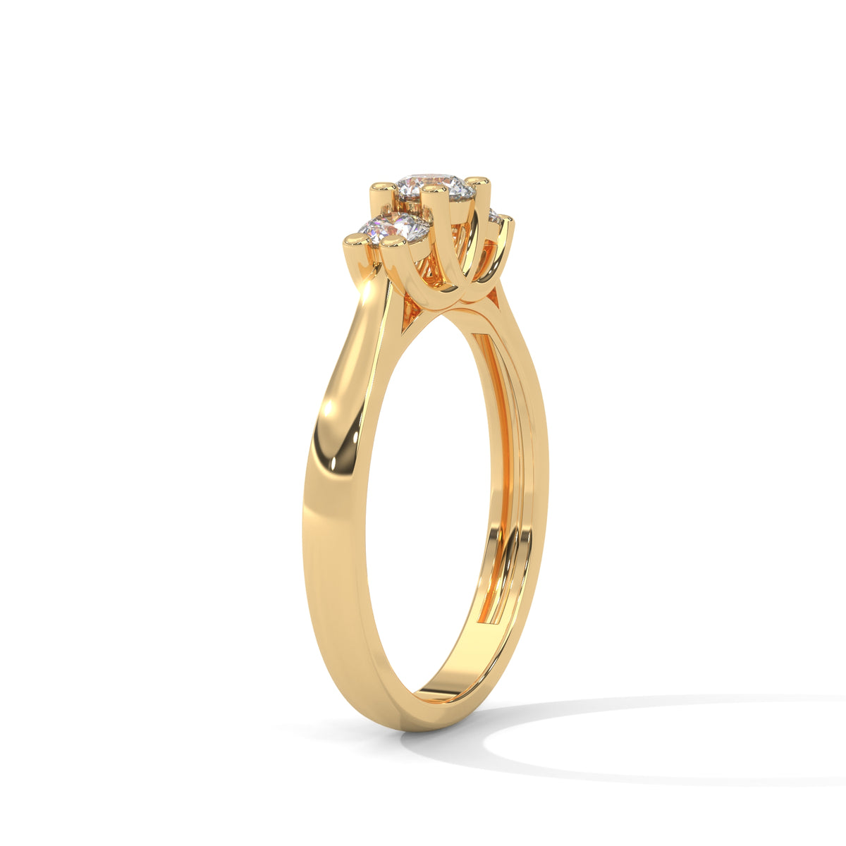 Celestial Trio Solitaire Ring