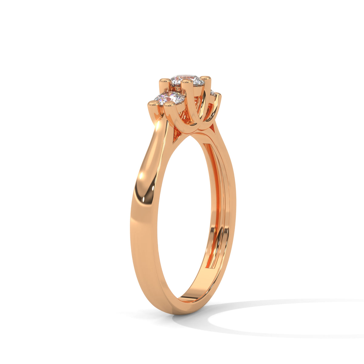 Celestial Trio Solitaire Ring