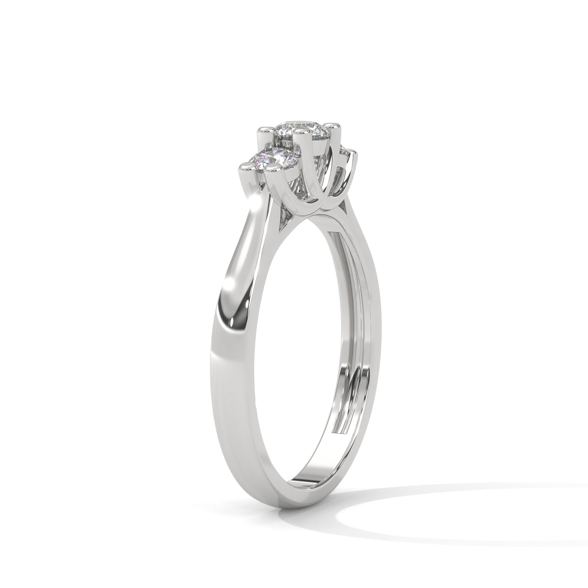 Celestial Trio Solitaire Ring