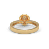 Celestial Halo Solitaire Ring