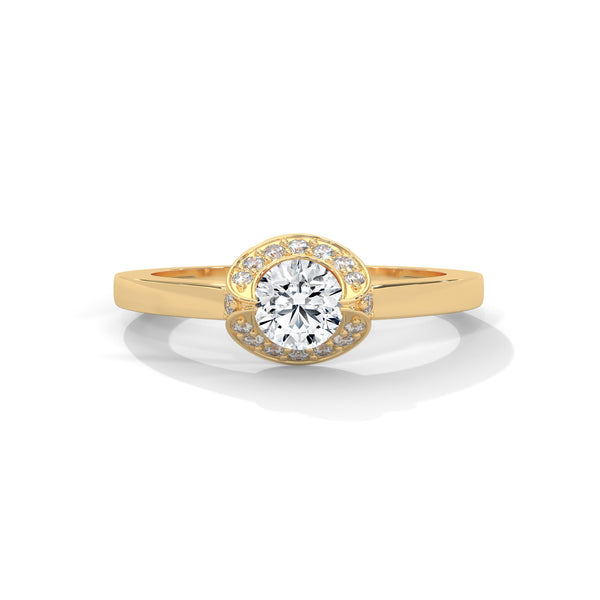 Celestial Bloom Halo Ring