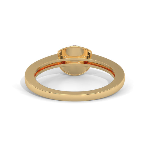 Celestial Bloom Halo Ring
