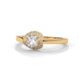 Celestial Bloom Halo Ring