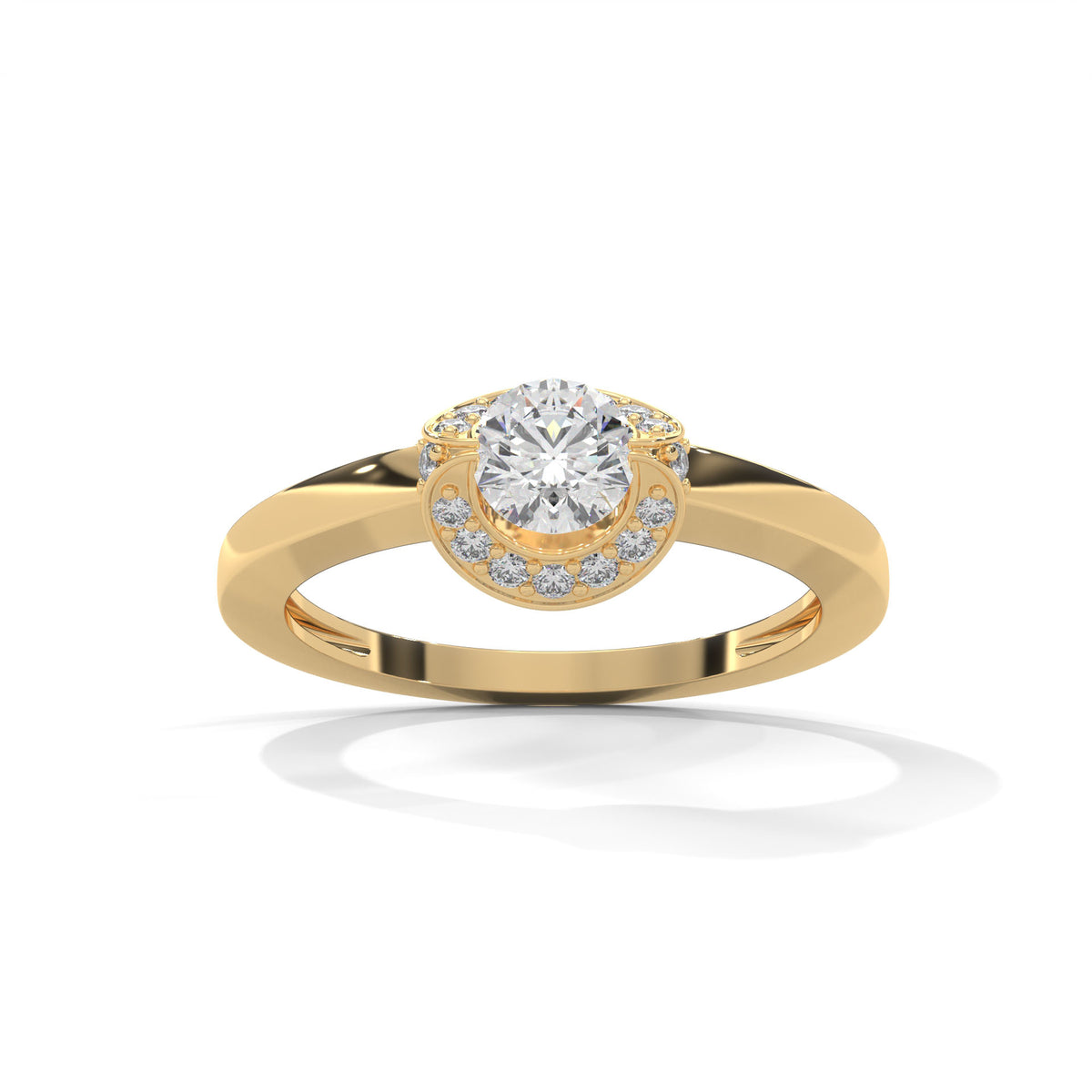 Celestial Bloom Halo Ring