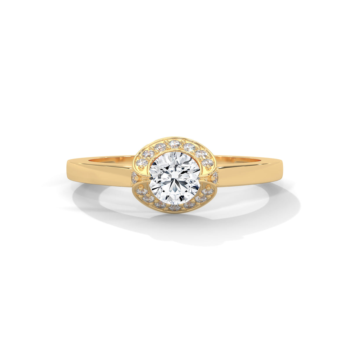 Celestial Bloom Halo Ring