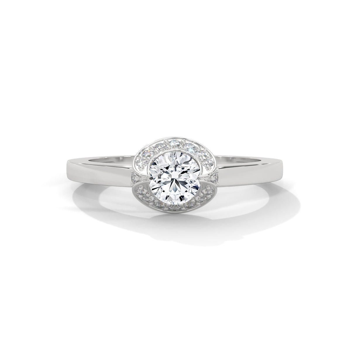 Celestial Bloom Halo Ring