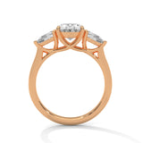 Oval Pear Trilogy Engagement Ring