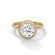 Celestial Halo Solitaire Ring
