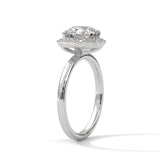 Celestial Halo Solitaire Ring