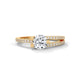 Intertwined Bypass Solitaire Ring
