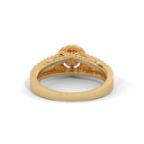Celestial Halo Solitaire Ring