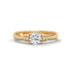 Crown Heart Solitaire Ring