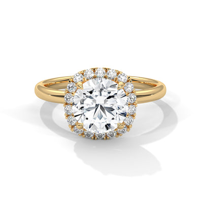 Celestial Halo Solitaire Ring — IGI Certified Diamond Jewellery | My Carat India