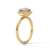 Celestial Halo Solitaire Ring