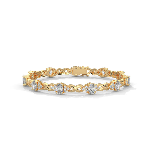 Midnight Bloom Infinity Bracelet
