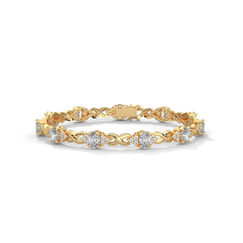 Midnight Bloom Infinity Bracelet
