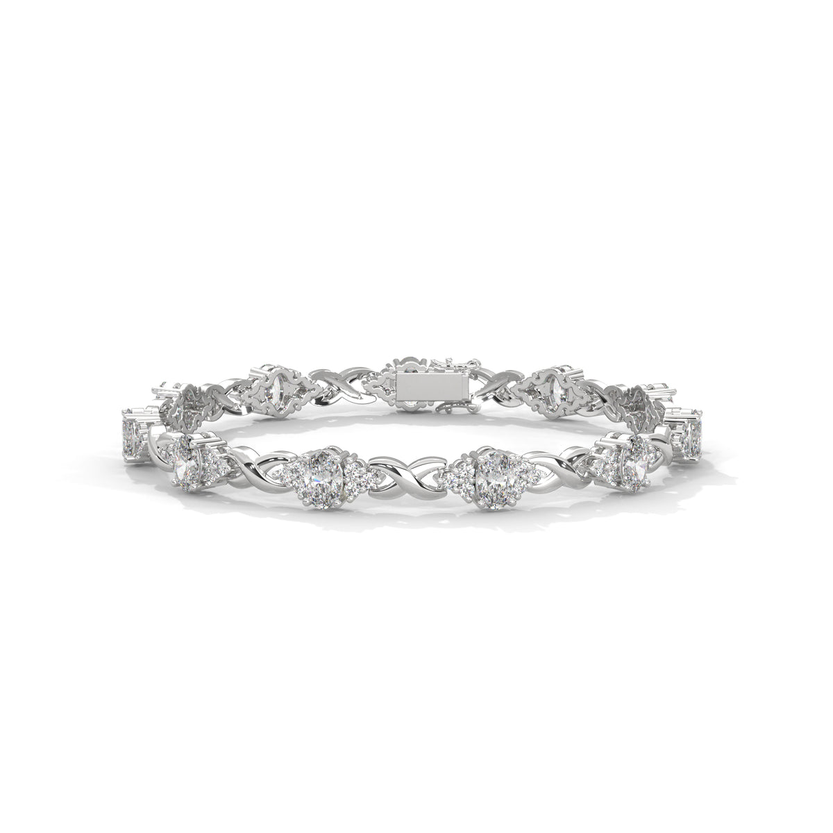 Midnight Bloom Infinity Bracelet