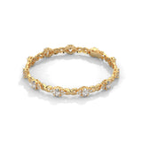 Midnight Bloom Infinity Bracelet