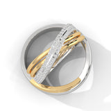 Crossover Twist Band Ring
