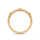 Bezel Arc Diamond Band Ring