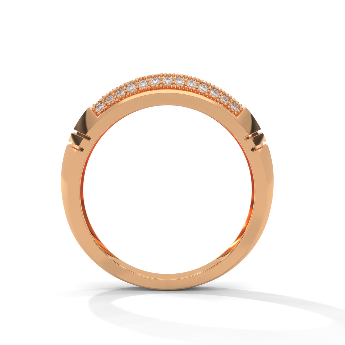 Bold Pavé Fortress Men's Ring