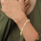 Midnight Bloom Infinity Bracelet
