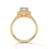 Emerald Royale Halo Ring