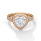 Devoted Heart Halo Ring