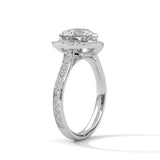 Devoted Heart Halo Ring