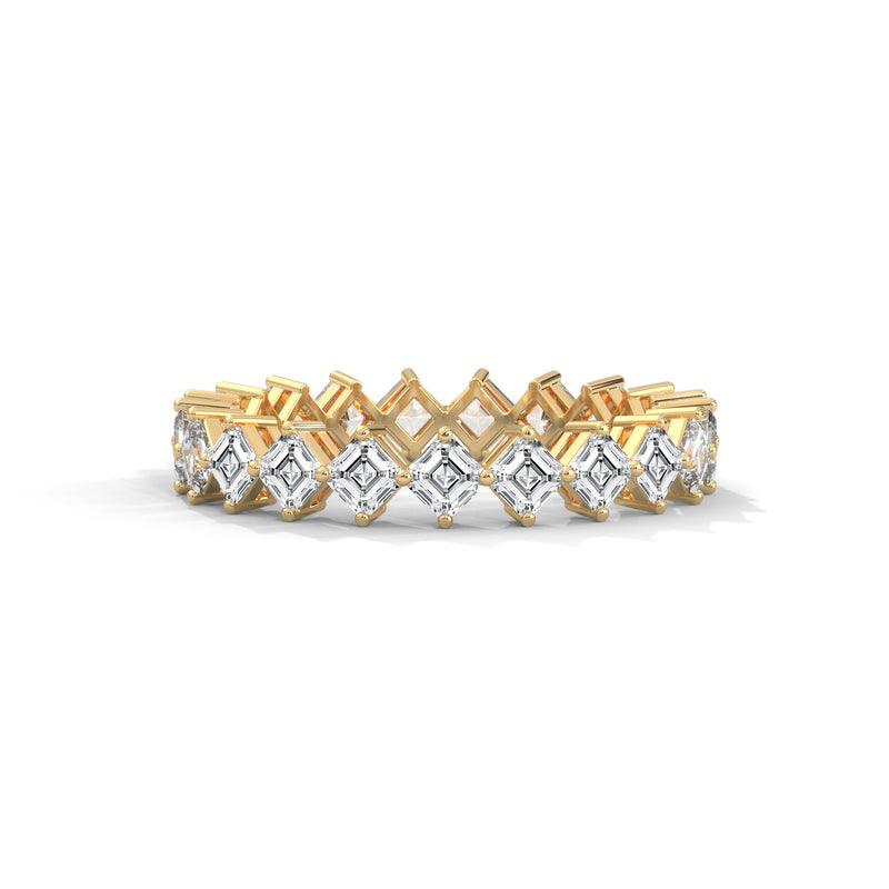 Cascading Squares Eternity Ring