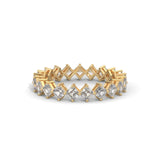 Cascading Squares Eternity Ring