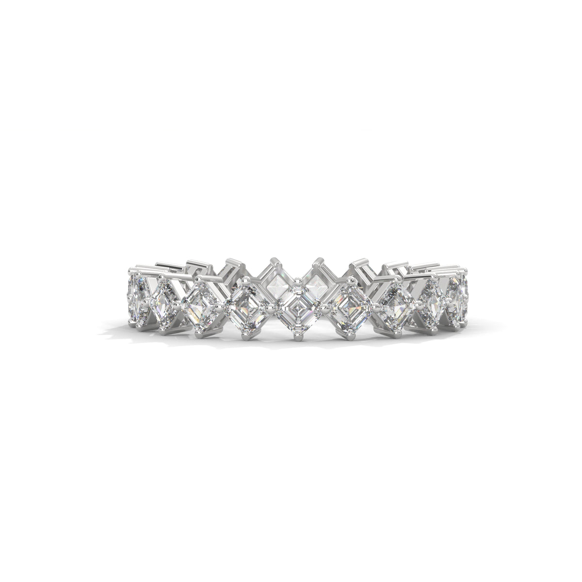 Cascading Squares Eternity Ring
