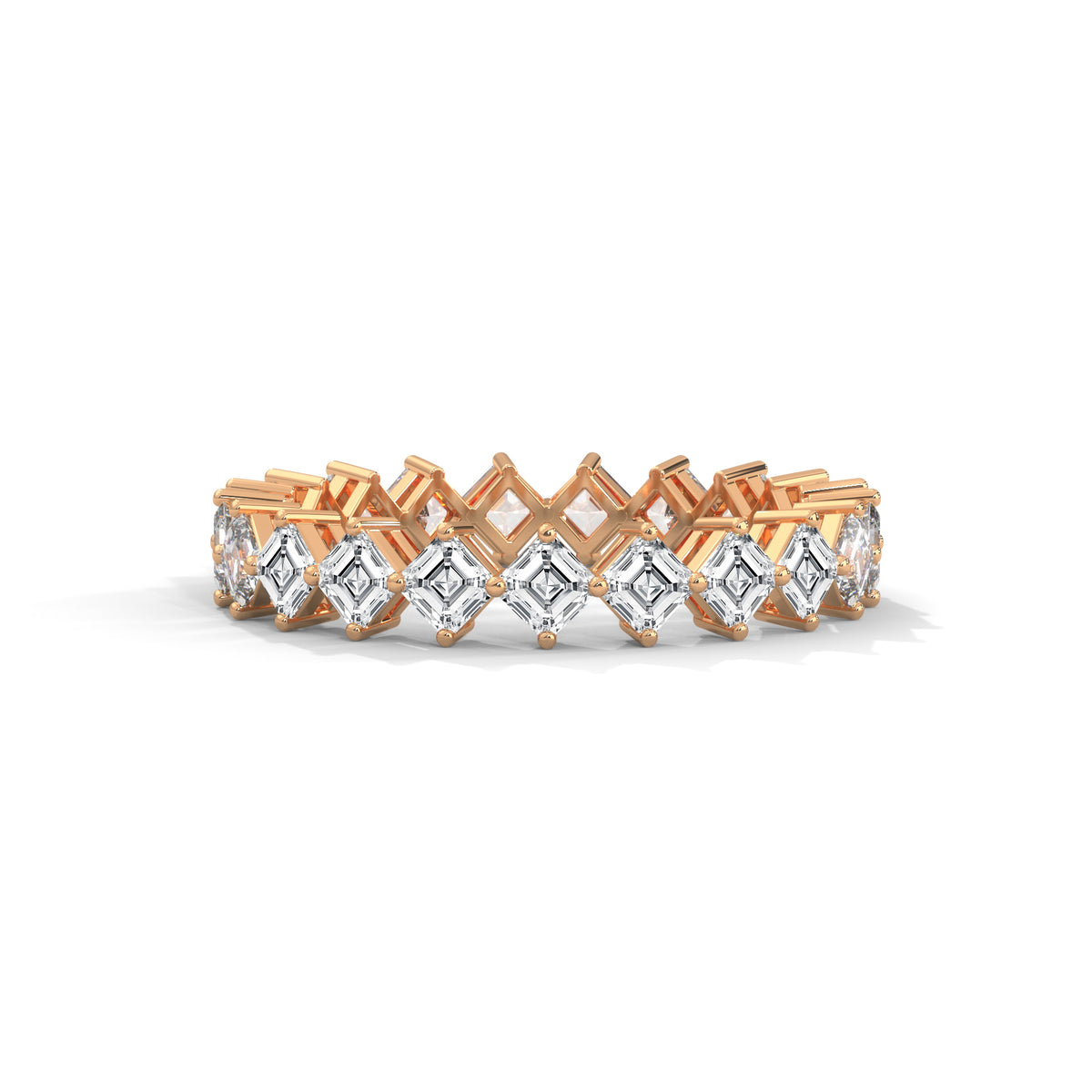Cascading Squares Eternity Ring