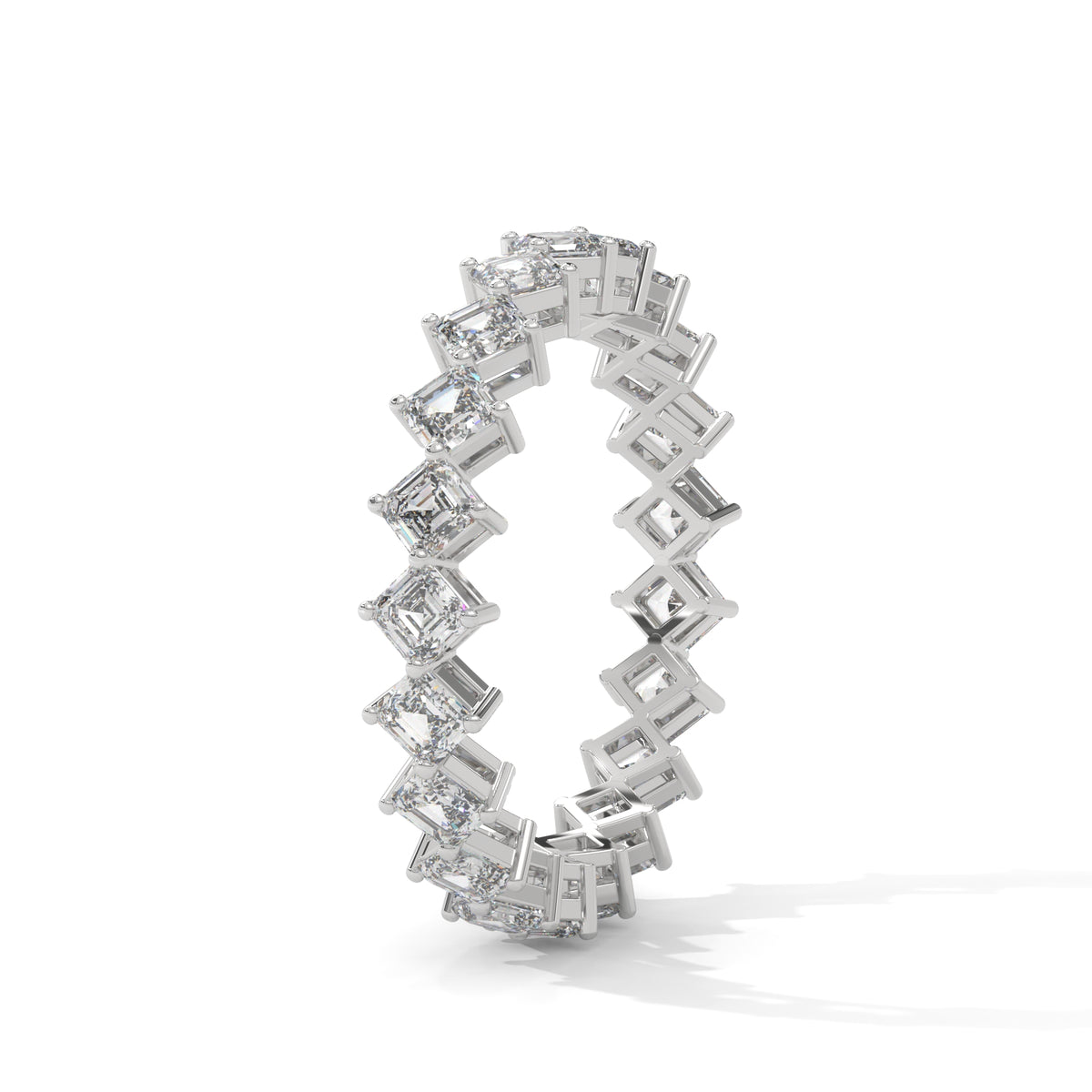 Cascading Squares Eternity Ring