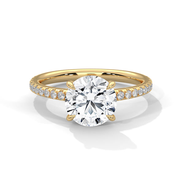 Celestial Crown Solitaire Ring