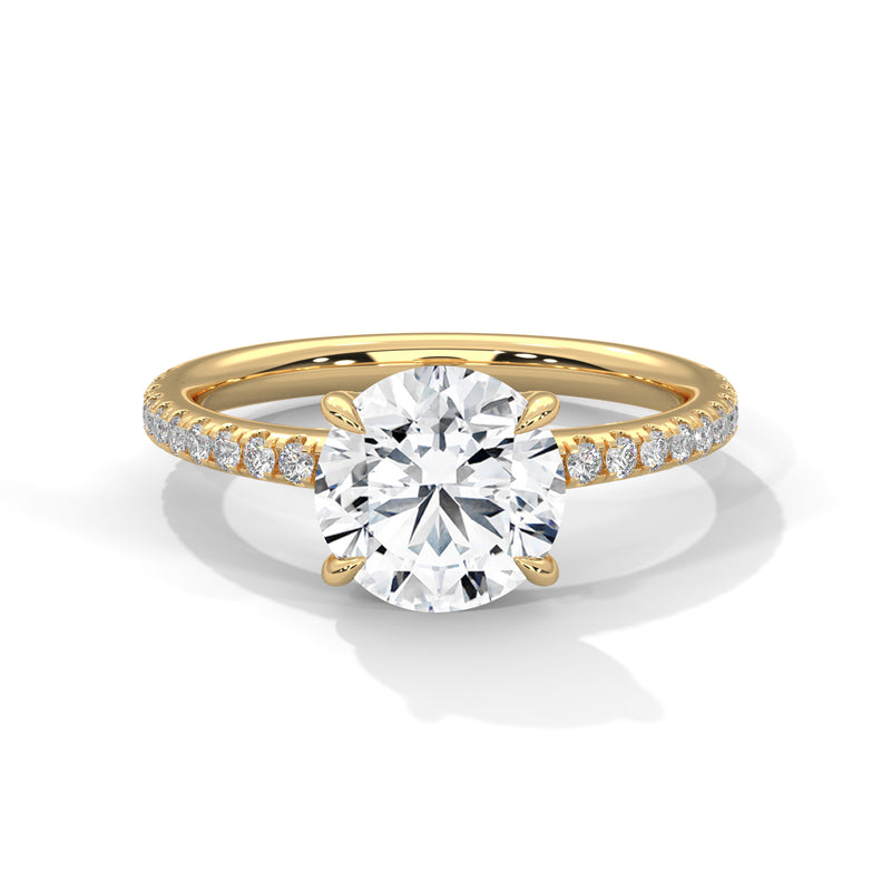 Celestial Crown Solitaire Ring