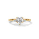 Sweetheart Trio Solitaire Ring